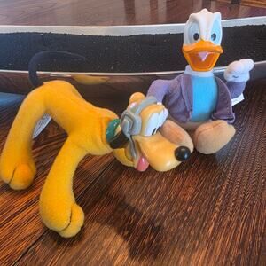 Vintage Disney Pluto and Donald Duck Plush House of Mouse McDonald's Happy Meal